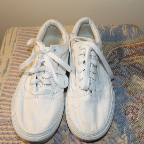Vans Shoes - Vans Off The Wall White Sneakers Sz 6